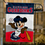 Cleveland Guardians x Mickey Baseball Flag, MLB Premium Flag