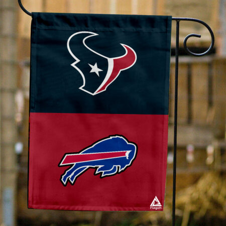 Texans vs Bills House Divided Flag, NFL House Divided Flag