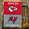 Chiefs vs Buccaneers House Divided Flag, NFL House Divided Flag