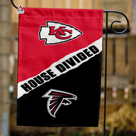 Chiefs vs Falcons House Divided Flag, NFL House Divided Flag
