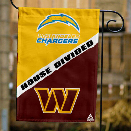 Chargers vs Commanders House Divided Flag, NFL House Divided Flag