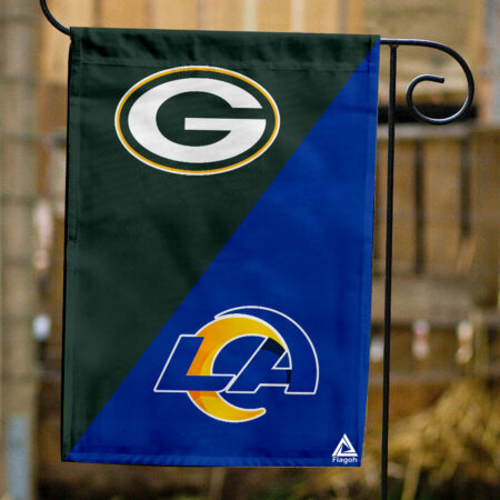 Packers vs Rams House Divided Flag, NFL House Divided Flag