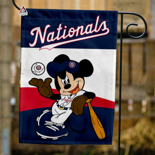 Washington Nationals x Mickey Baseball Flag, MLB Premium Flag
