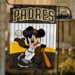 San Diego Padres x Mickey Baseball Flag, MLB Premium Flag