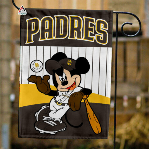 San Diego Padres x Mickey Baseball Flag, MLB Premium Flag
