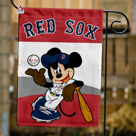 Boston Red Sox x Mickey Baseball Flag, MLB Premium Flag