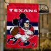 Houston Texans x Mickey Football Flag, NFL Premium Flag