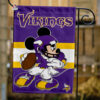 Minnesota Vikings x Mickey Football Flag, NFL Premium Flag