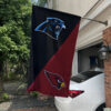 Panthers vs Cardinals House Divided Flag, NFL House Divided Flag