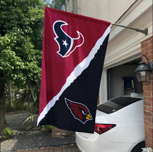 Texans vs Cardinals House Divided Flag, NFL House Divided Flag