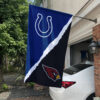 Colts vs Cardinals House Divided Flag, NFL House Divided Flag