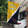 Chargers vs Cardinals House Divided Flag, NFL House Divided Flag