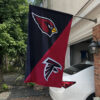 Cardinals vs Falcons House Divided Flag, NFL House Divided Flag
