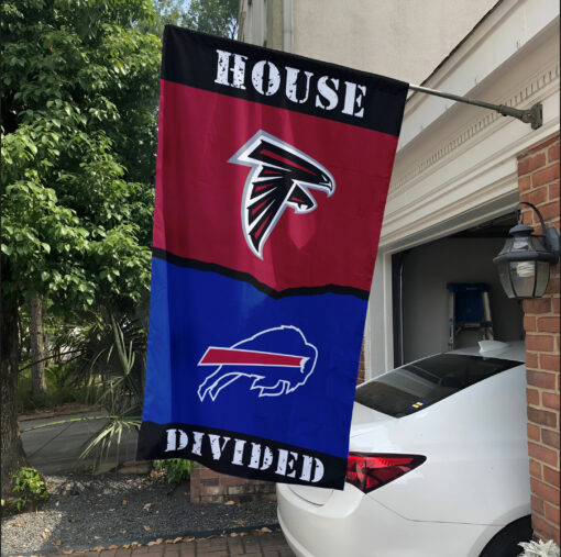 Falcons vs Bills House Divided Flag, NFL House Divided Flag