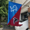 Lions vs Falcons House Divided Flag, NFL House Divided Flag