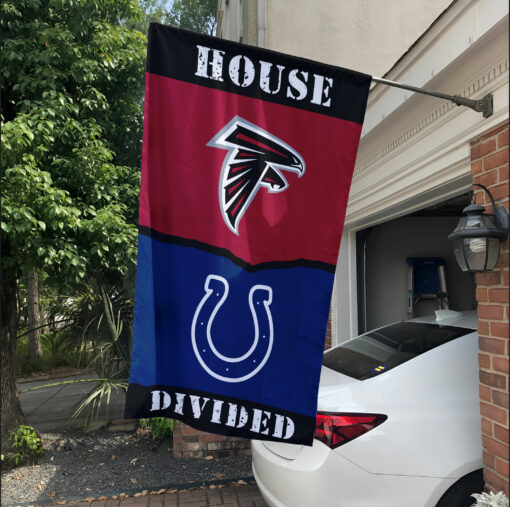 Falcons vs Colts House Divided Flag, NFL House Divided Flag