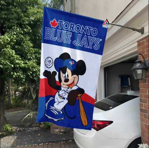 Toronto Blue Jays x Mickey Baseball Flag, MLB Premium Flag