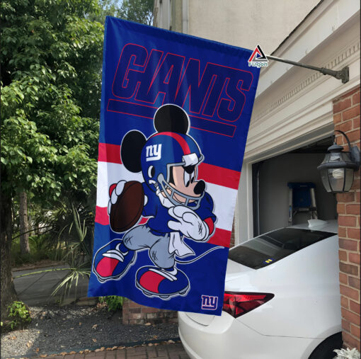 New York Giants x Mickey Football Flag, NFL Premium Flag