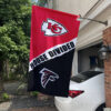 Chiefs vs Falcons House Divided Flag, NFL House Divided Flag