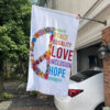 House Flag Mockup 1 Kindness Peace Equality Love Inclusion Hope Diversity Flag 1