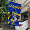 Los Angeles Rams x Mickey Football Flag, NFL Premium Flag