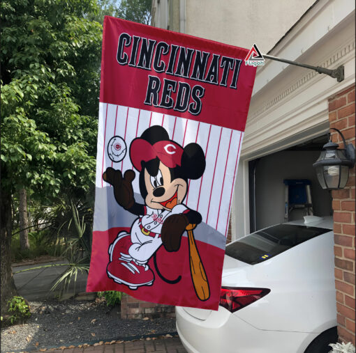 Cincinnati Reds x Mickey Baseball Flag, MLB Premium Flag
