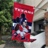 Houston Texans x Mickey Football Flag, NFL Premium Flag