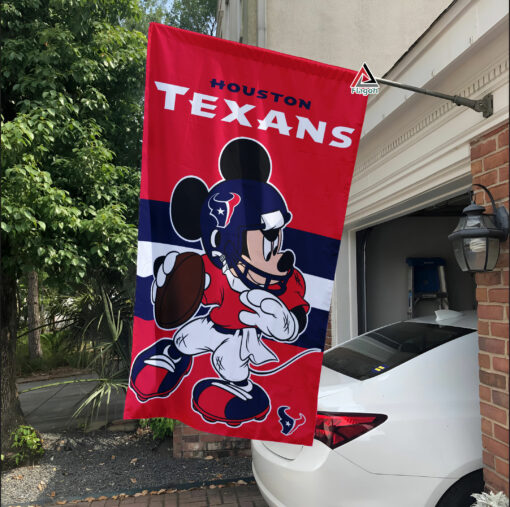 Houston Texans x Mickey Football Flag, NFL Premium Flag