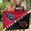 Titans vs Cardinals House Divided Flag, NFL House Divided Flag