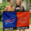 Bills vs Bears House Divided Flag, NFL House Divided Flag