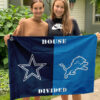 House Flag Mockup 3 NGANG 1 Dallas Cowboys vs Detroit Lions 56