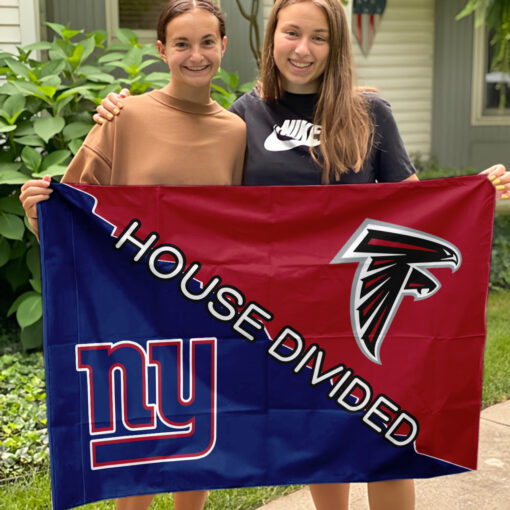Falcons vs Giants House Divided Flag, NFL House Divided Flag