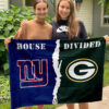 Giants vs Packers House Divided Flag, NFL House Divided Flag
