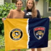 Penguins vs Panthers House Divided Flag, NHL House Divided Flag