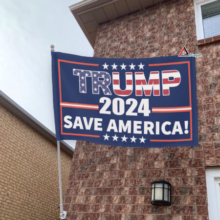 Trump 2024 Flag, SAVE AMERICA 3×5 FT Flag, Political Flag