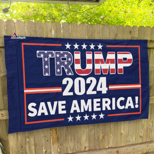 Trump 2024 Flag, SAVE AMERICA 3×5 FT Flag, Political Flag