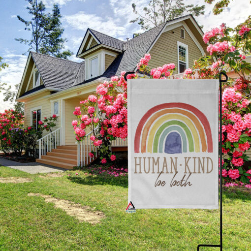Human Kind Be Both Kind Flag, LGBT Pride Flag, Welcome Home Flag