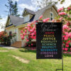 Our Home Believes in Hope Garden Flag, Peace Kindness Yard Flag, Equality House Flag