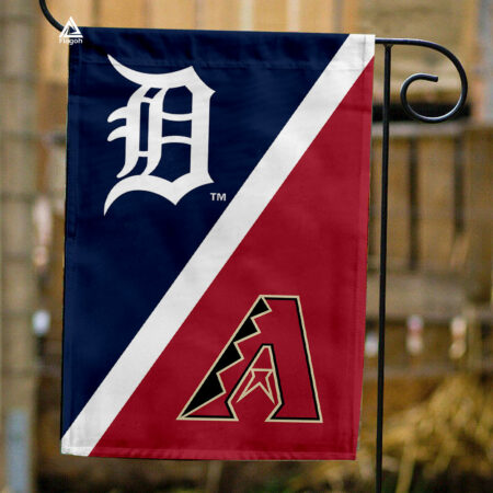 Tigers vs Diamondbacks House Divided Flag, MLB House Divided Flag