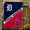 Tigers vs Angels House Divided Flag, MLB House Divided Flag