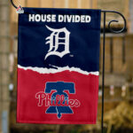 Tigers vs Phillies House Divided Flag, MLB House Divided Flag