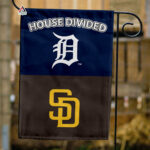 Tigers vs Padres House Divided Flag, MLB House Divided Flag