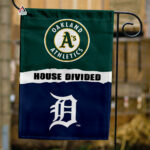 Athletics vs Tigers House Divided Flag, MLB House Divided Flag