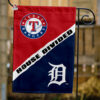 Rangers vs Tigers House Divided Flag, MLB House Divided Flag
