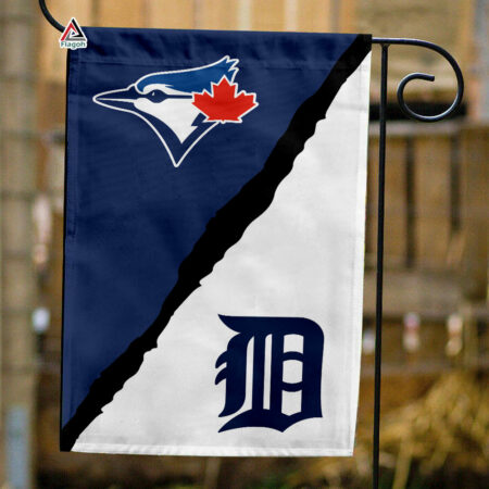 Blue Jays vs Tigers House Divided Flag, MLB House Divided Flag