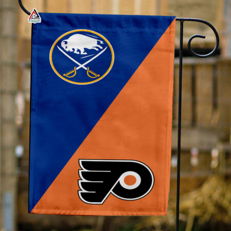 Sabres vs Flyers House Divided Flag, NHL House Divided Flag