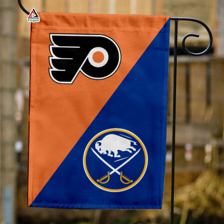Flyers vs Sabres House Divided Flag, NHL House Divided Flag