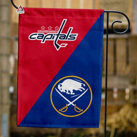 Capitals vs Sabres House Divided Flag, NHL House Divided Flag