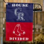 Rockies vs Red Sox House Divided Flag, MLB House Divided Flag