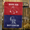 Red Sox vs Rockies House Divided Flag, MLB House Divided Flag
